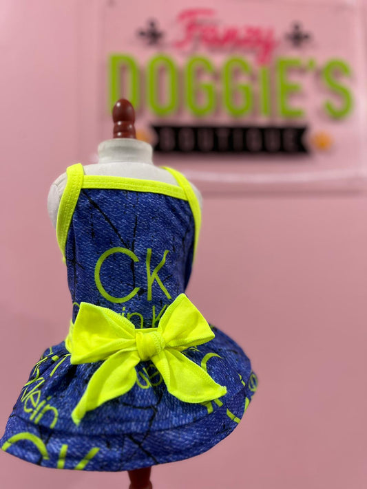 ck neon dress