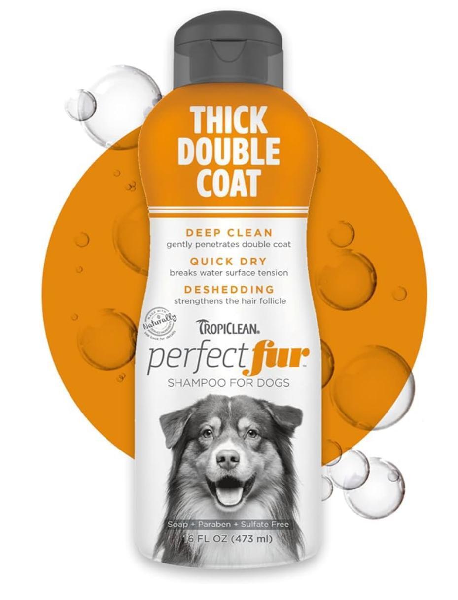 TropiClean Thick Double Coat Shampoo