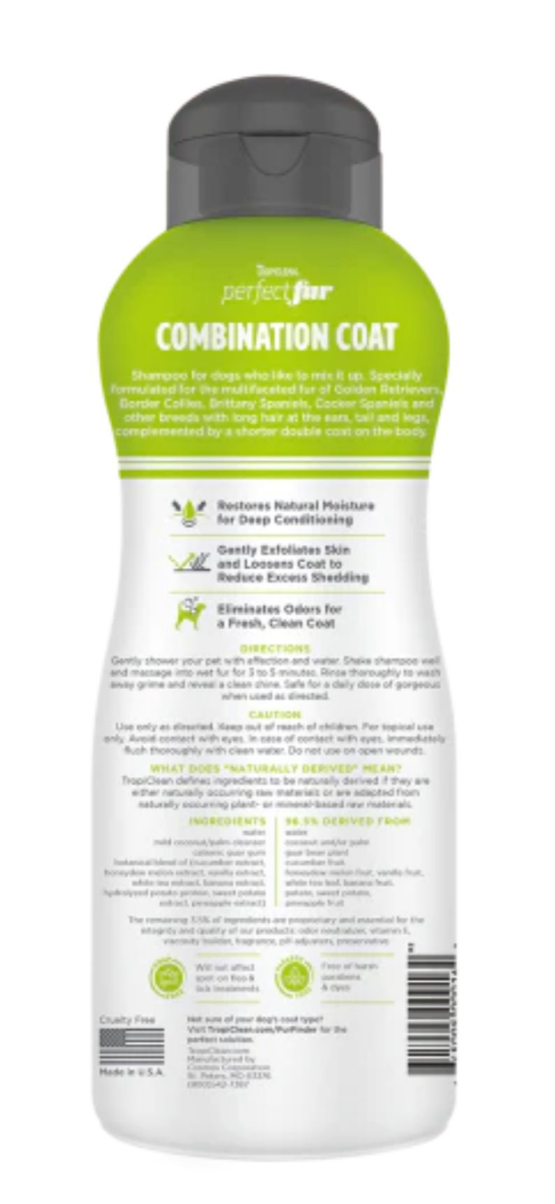 TropiClean Combination Coat Shampoo