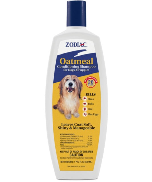 Zodiac Oatmeal Shampoo (fleas, ticks, lice and flea eggs)