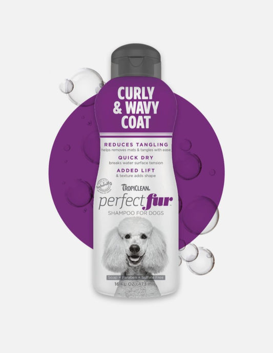 TropiClean Curly & Wavy Coat Shampoo